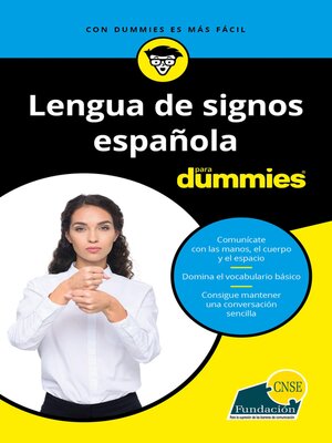 cover image of Lengua de signos española para Dummies